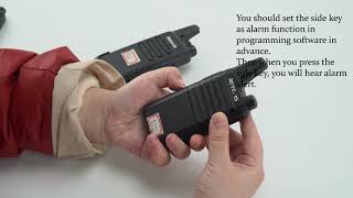 How to turn on the alarm function of RT22 walkie talkie [upl. by Gun]