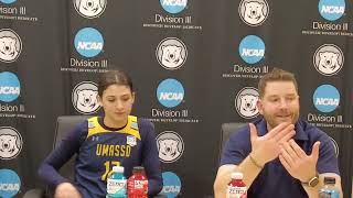 UMassDartmouth PostGame Interview NCAA Second Round 2024 [upl. by Kcirddes719]