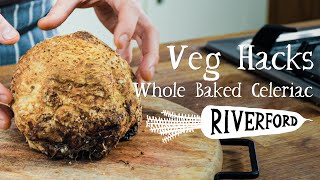 Whole Baked Celeriac  The Perfect Meal  VEG HACKS [upl. by Nnaes]