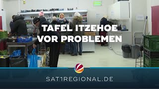 Tafel Itzehoe vor Problemen Immer mehr Bedürftige immer weniger Spenden [upl. by Malena]