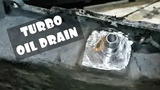 WELD IN OIL DRAIN FOR BUDGET LS TURBO V8 SWAPPED RANGER [upl. by Eydie569]