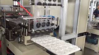 PS container tray lid thermoforming machine plastic container forming machine [upl. by Lilhak]