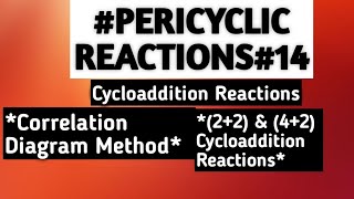 Cycloaddition Reactions Correlation Diagram Method for 22and 42 Cycloaddition Reactions [upl. by Nylodnarb]