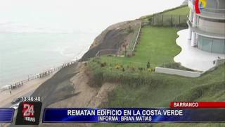 Rematan edificio en acantilado de la Costa Verde [upl. by Ruder]