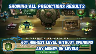 Got Highest Level In Compendium 2024 Without Spending a Single Penny  Check Out Reward And Results [upl. by Nivej]