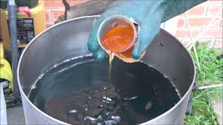 Waste oil distillate fuel  ethoxide cleaning odor removing shortened video HD quality [upl. by Slack285]