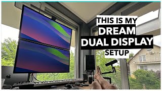 I Tried Floating Dual Monitors for 30 Days and Heres What Happened  Apple Studio Display Ergotron [upl. by Enilegnave556]