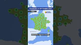 Météo du Dimanche 29 Septembre au Mardi 1er Octobre 2024 [upl. by Noach]