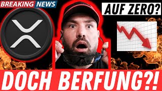 🚨XRP BREAKING ALLES AUS BERUFUNG SO NAH WIE NIE  RIPPLE  SEC  NEWS [upl. by Katzman]