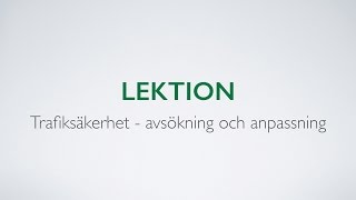 Videoutbildning till körkort  Trafiksäkerhet avsökning och anpassning  Biljaktennu [upl. by Cele]