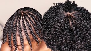 Wet Flat Twist On Short 4b4c Natural Hair Ft Naturall Club  50K GIVEAWAY [upl. by Sorci]