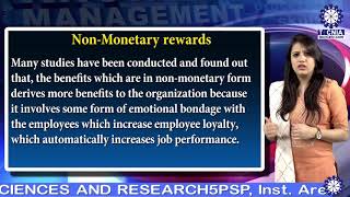 Monetary amp Non Monetary Rewards  Ms Shilpa Bhandari  Asst Prof   BBA TIAS on Tecnia TV [upl. by Amlev975]