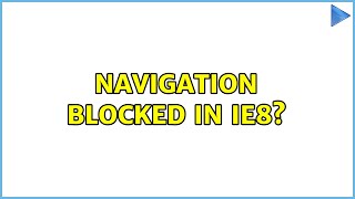 How to get rid of certificate error navigation blocked in ie8 2 Solutions [upl. by Utimer]