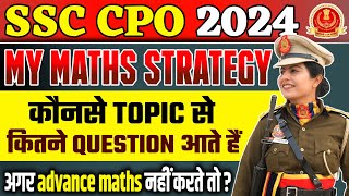 SSC CPO 2024 Maths Strategy  Maths Chapterwise Weightage in SSC CPO  Best Maths Book for SSC CPO [upl. by Pelagia231]