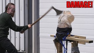 Dane Axe vs Ballistic Gel Torso  Carnage [upl. by Cart]