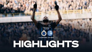 CLUB BRUGGE  KAA GENT  HIGHLIGHTS  20232024 [upl. by Adigun]