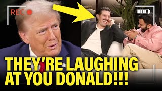 BRUTAL Trump gets blatantly LAUGHED AT during podcast interview [upl. by Larochelle]