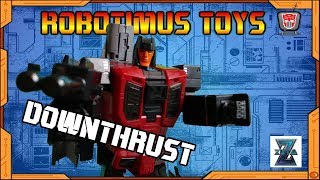 Zeta Toys DOWNTHRUST Sky Dive Robotimus Toys Reviews [upl. by Attenrad485]