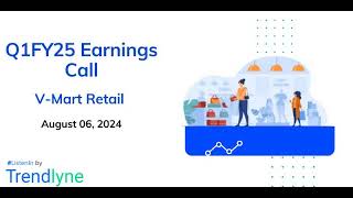 VMart Retail Earnings Call for Q1FY25 [upl. by Gitlow]