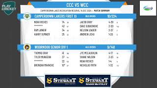 Camperdown Lakers First XI v Woorndoo Senior Div 1 [upl. by Nalyr]