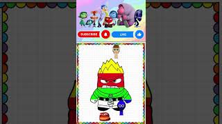 Painting ANGER color with INSIDE OUT 2 and Incredibox Sprunki shorts funny insideout2 sprunki [upl. by Gundry]