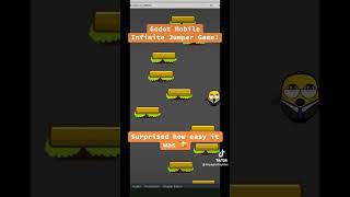 Played with Godot Mobile today and made an infinite jumping game gaming mobile indiegame [upl. by Bertle938]