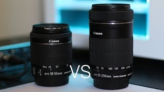 Canon 1855 vs 55250 STM Lenses [upl. by Suixela]