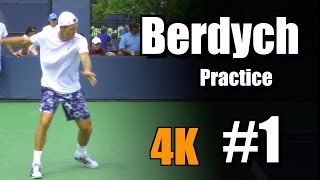 Tomas Berdych in 4k  Practice 1  Western amp Southern Open 2014 [upl. by Euqinamod]