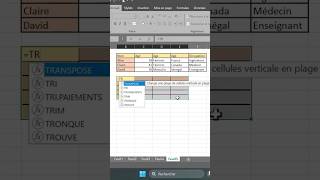 Transposer en un clin dœil Le secret de lefficacité Excel  excel exceltips astuce tutoriel [upl. by Glyn]