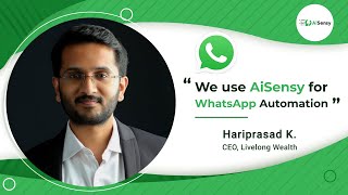 AiSensy Customer Feedback  Livelong Wealth  WhatsApp Automation  WhatsApp Marketing Platform [upl. by Manella]