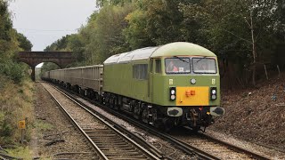 GBRf 69009 amp 69010 enter traffic in undercoat colours  October 2023 [upl. by Nealey]