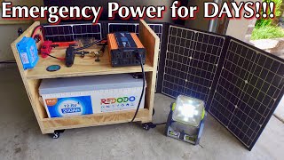 DIY Solar Power Station  Easy for beginner  1200 Watts REDODO 200AH  LIFEPO4 [upl. by Erdnoid]