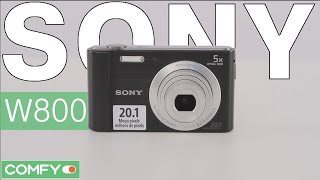 Sony DSC W800 Cybershot  доступная цифровая фотокамера  Видеодемонстрация от Comfy [upl. by Aihsak]