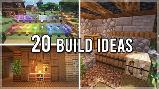 20 Minecraft Build Ideas For When Youre Bored [upl. by Padget8]