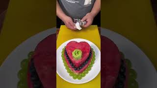 Un Gâteau dAnniversaire Fait Uniquement de Fruits  Découvrez Cette Création Unique  🎂🍉 [upl. by Essilem]