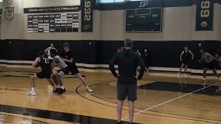 Braden Smith knocks down three at Purdue summer practice [upl. by Nylessej]