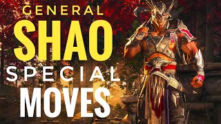 General Shao Special Moves  Mortal Kombat 1 [upl. by Eekcaj803]