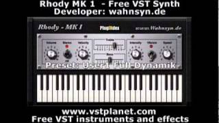 RhodyMK1  Free VST Fender Rhodes  vstplanetcom [upl. by Pals]