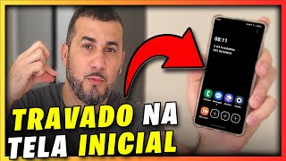 Resolvido celular travado na tela inicial  só faça isso [upl. by Cohby]