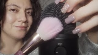 Rascando el micrófono son anti pop sonidos de brocha ASMR en ESPAÑOL ✨ [upl. by Burrus771]