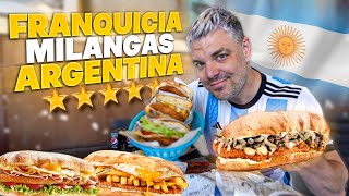 PROBANDO LAS FAMOSAS MILANGAS TUCUMANAS en BUENOS AIRES 🥩🥖 SANDWICH de MILANESA 🇦🇷 [upl. by Nilkcaj]