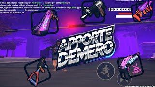 APORTE BAJOS RECURSOS DEMERO MORADO SAMP ALYN ANDROID  APK [upl. by Rusty394]