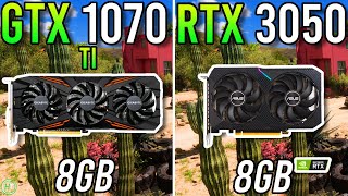 GTX 1070 Ti vs RTX 3050  Tested in 2023 [upl. by Nehtanoj]