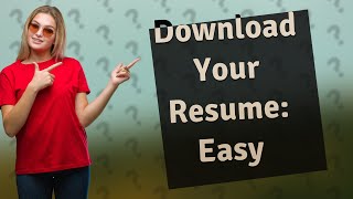 Can you download Usajobs resume [upl. by Dirtsa]