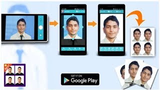 DIY Passport Photo  How to Make Passport Photo using Android App [upl. by Bamford]