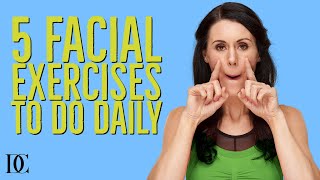 5 Facial Exercises To Do Daily [upl. by Ohce]