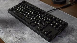 Keycult No1 Rev2 Sound Test  Cherry MX Black Nixies 2023 Switches [upl. by Eerb]