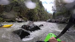 Canyon Creek of the Stillaguamish River 615 ft [upl. by Izzy]