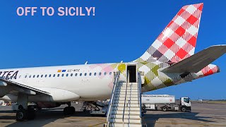 TRIP REPORT  Volotea Airbus A319 AOICTA  V71703 [upl. by Holihs]