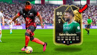 86 TOTW ALLAN SAINTMAXIMIN PLAYER REVIEW 🔥  FC 24 ULTIMATE TEAM [upl. by Greenquist]